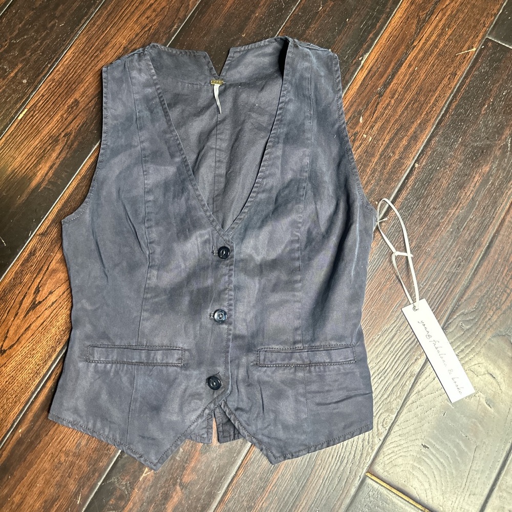 Basic Causal Vest Button Down Yfb Business Casual… - image 1